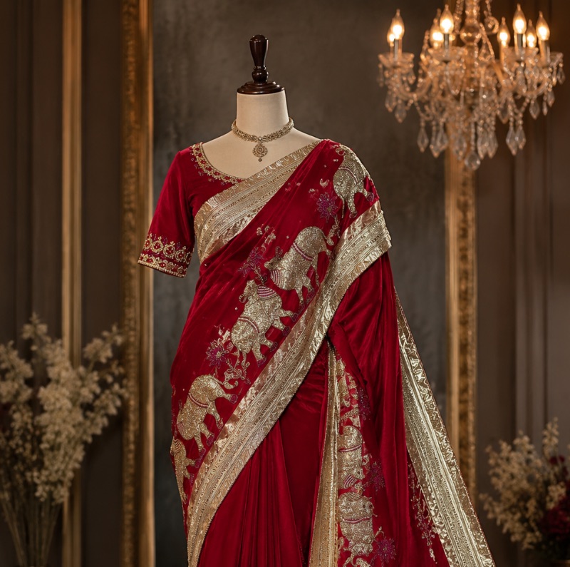 Embroidered Tissue Silk : SW01